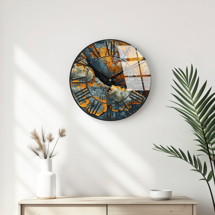 Wallity Reloj de pared decorativo de cristal Multicolor 40 cm